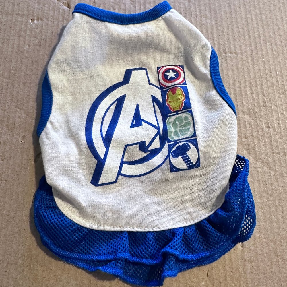 XS Marvel Avengers Shirt Dogs Cats Pets